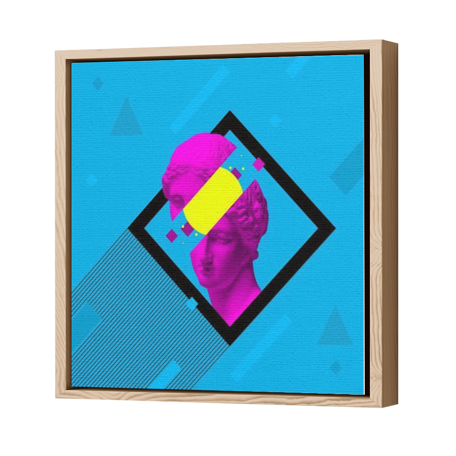 Thumbnail for Canvas - Wood Grain Floating Frame