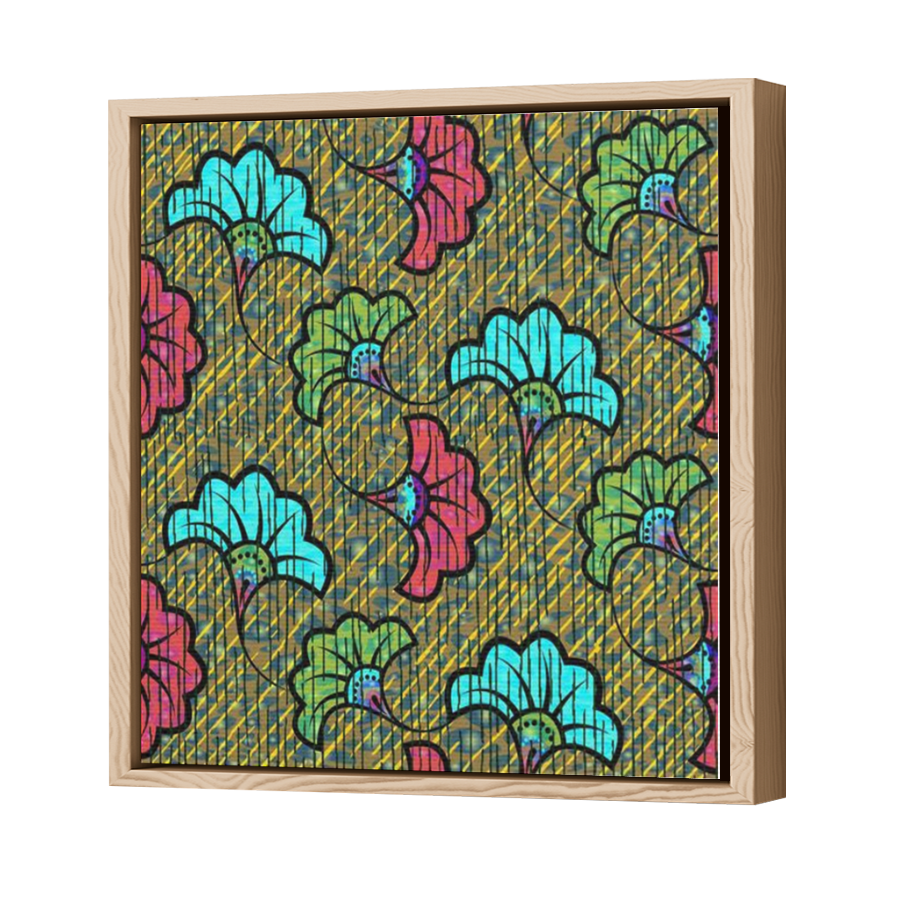 Thumbnail for Canvas - Wood Grain Floating Frame