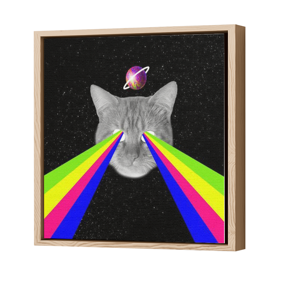 Thumbnail for Canvas - Wood Grain Floating Frame