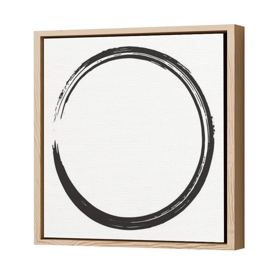 Thumbnail for Canvas - Wood Grain Floating Frame