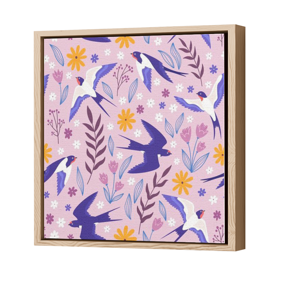 Thumbnail for Canvas - Wood Grain Floating Frame