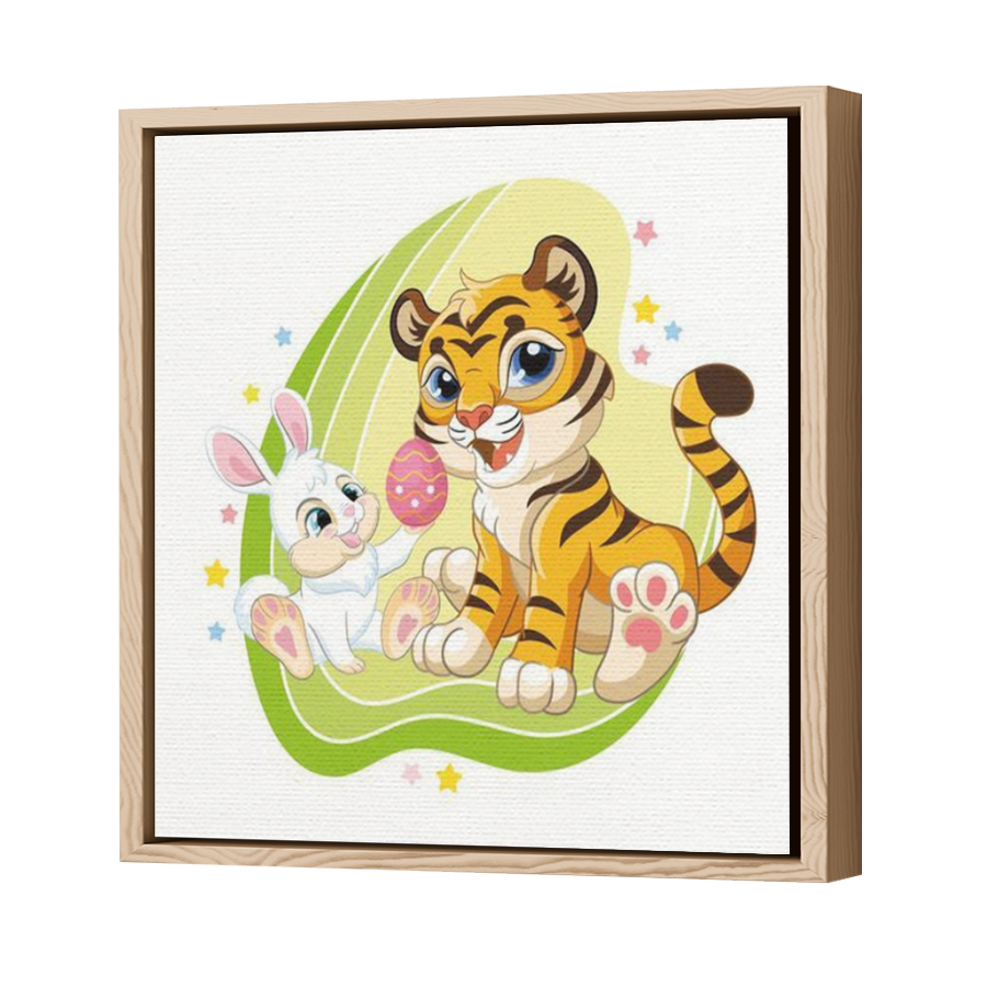 Thumbnail for Canvas - Wood Grain Floating Frame