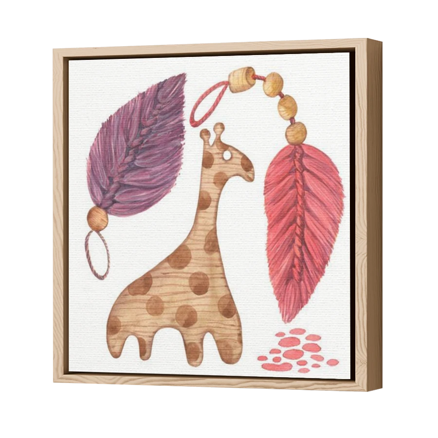 Thumbnail for Canvas - Wood Grain Floating Frame