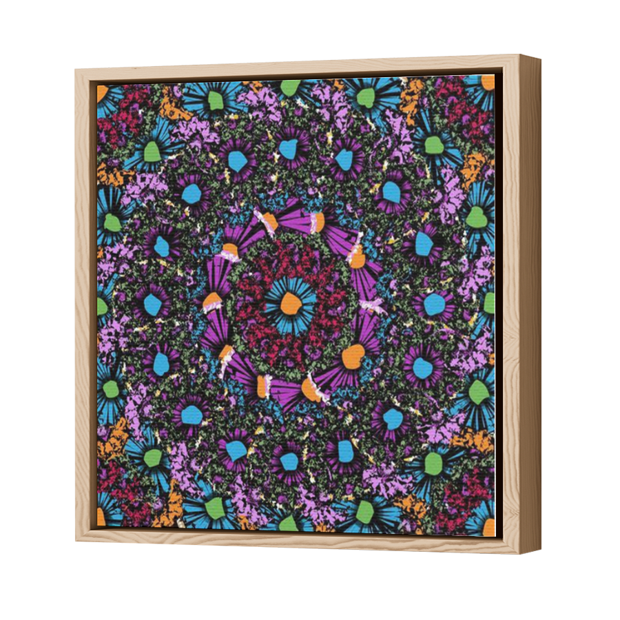 Thumbnail for Canvas - Wood Grain Floating Frame