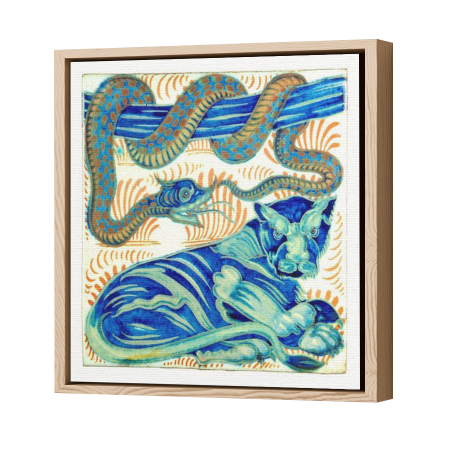 Thumbnail for Canvas - Wood Grain Floating Frame