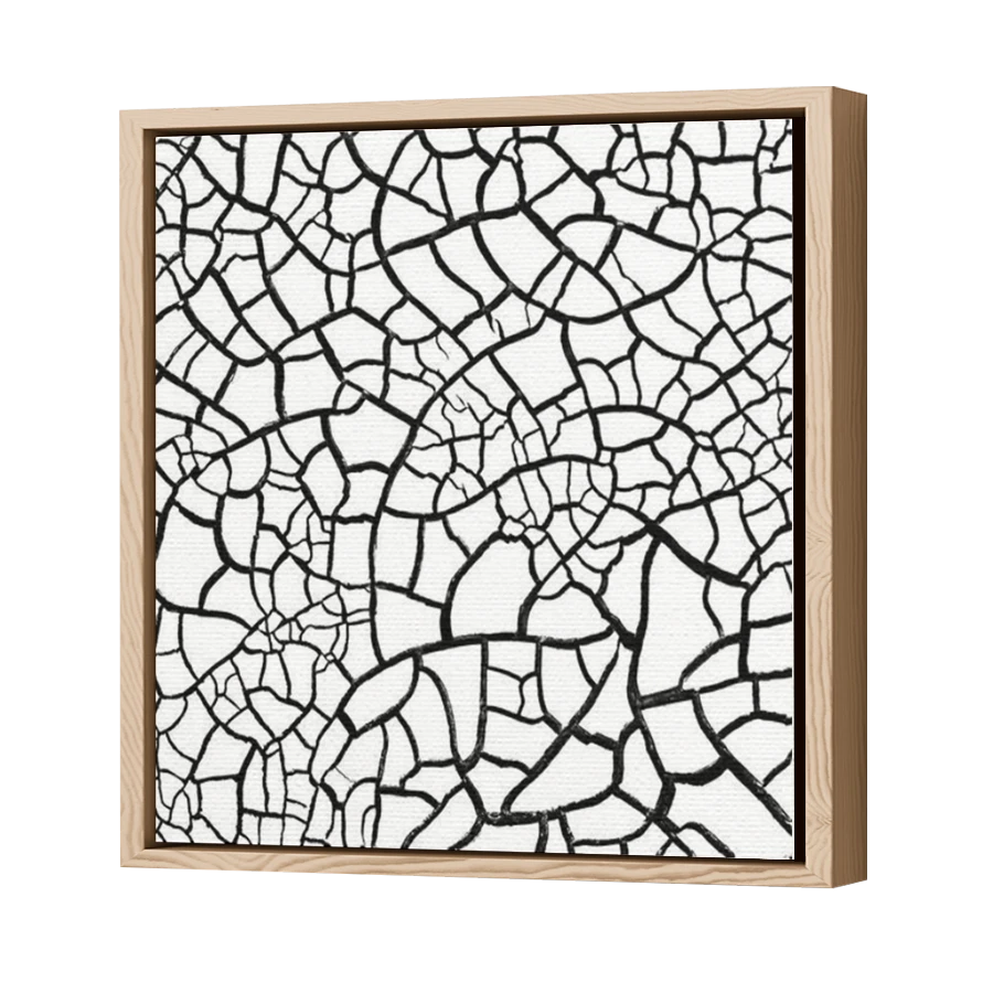 Thumbnail for Canvas - Wood Grain Floating Frame