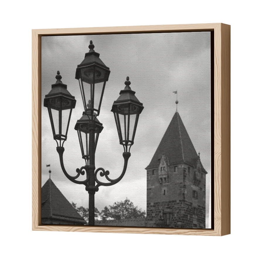 Thumbnail for Canvas - Wood Grain Floating Frame