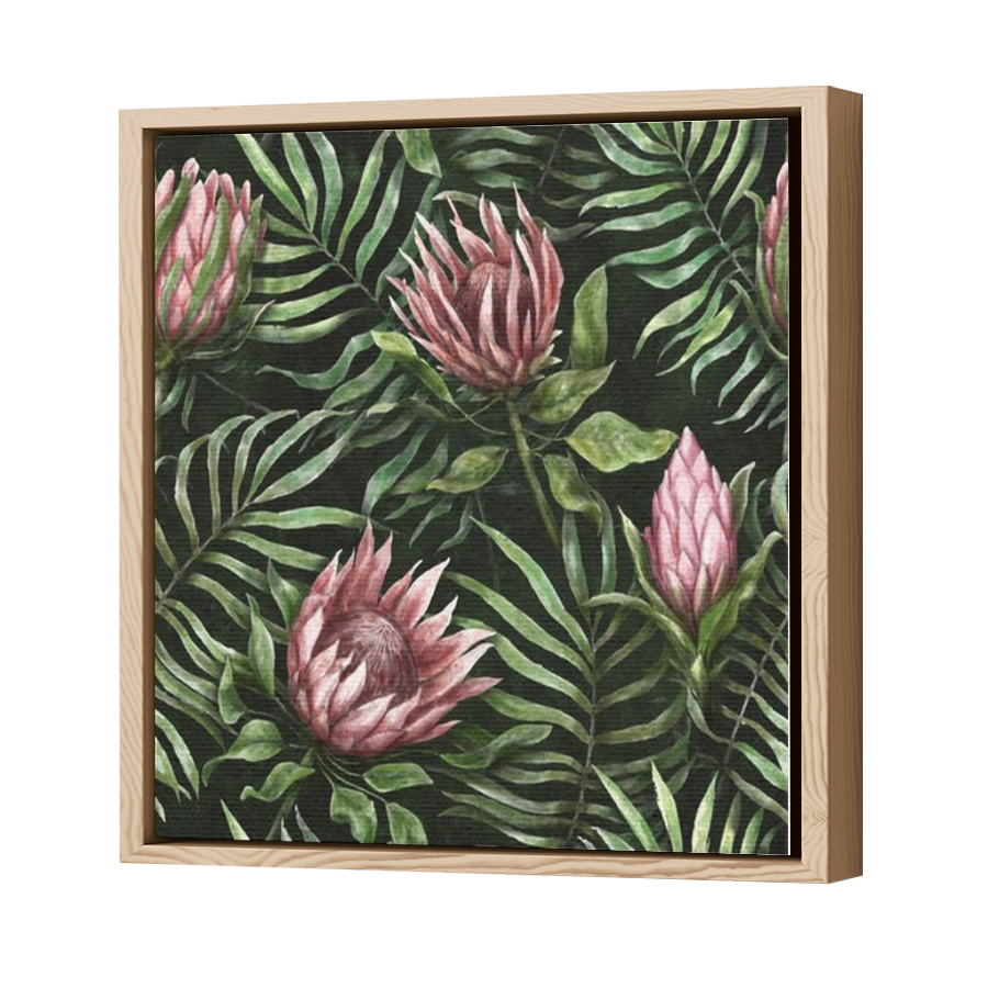 Thumbnail for Canvas - Wood Grain Floating Frame