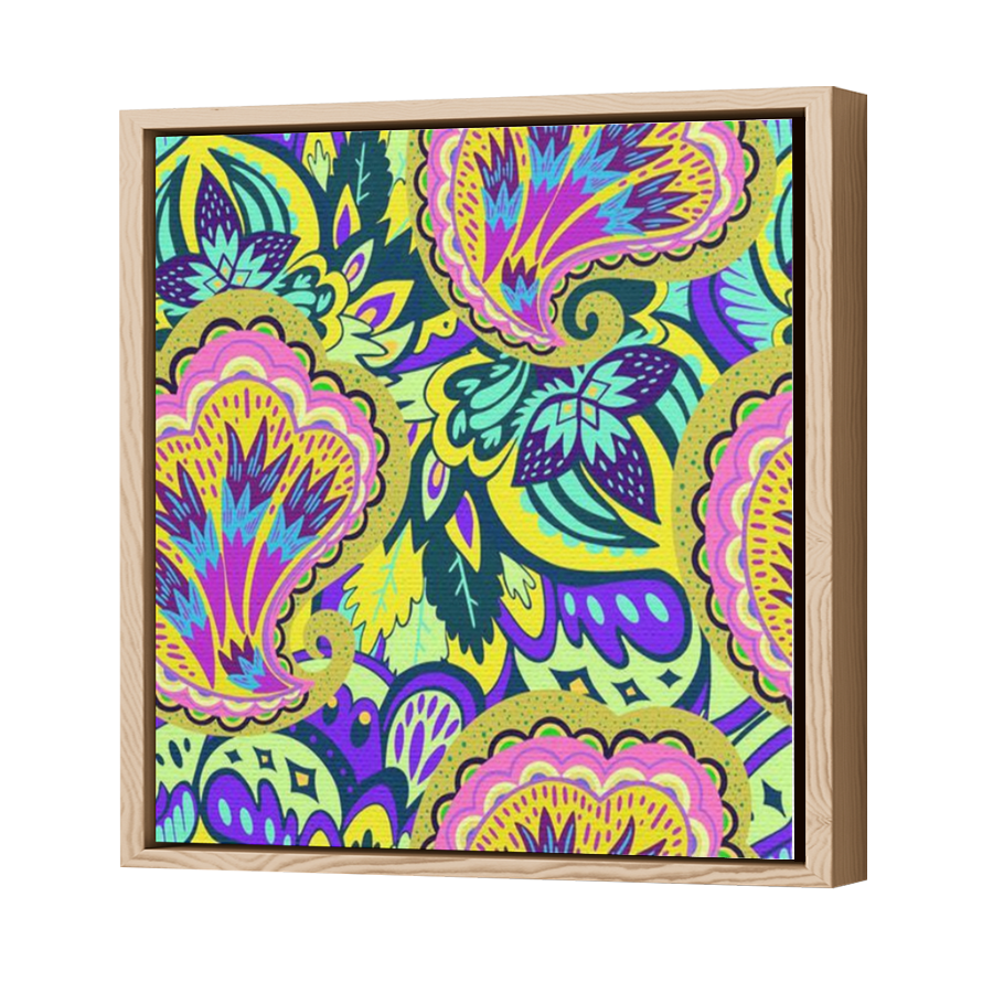 Thumbnail for Canvas - Wood Grain Floating Frame