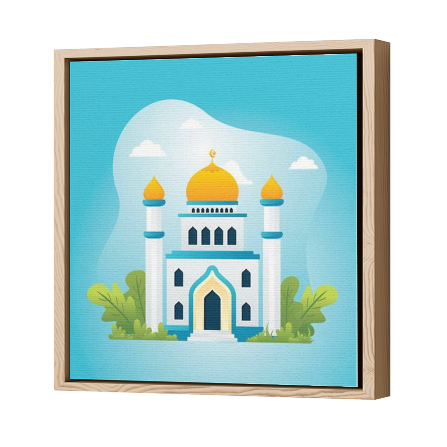 Thumbnail for Canvas - Wood Grain Floating Frame