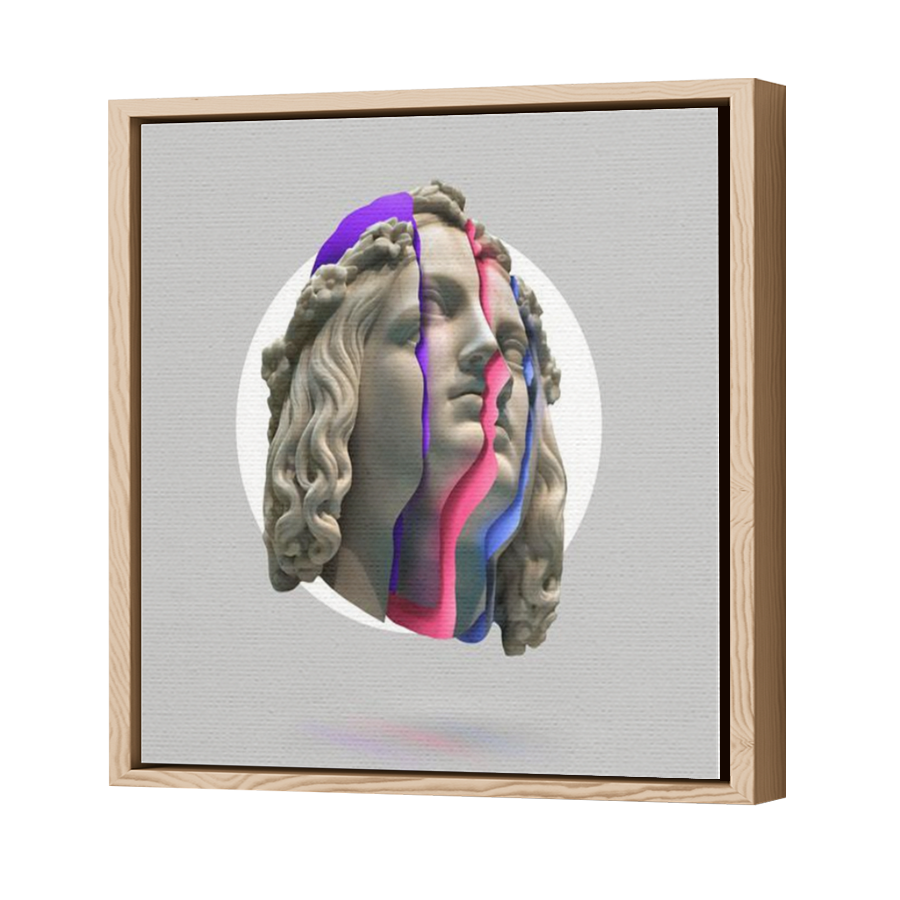 Thumbnail for Canvas - Wood Grain Floating Frame