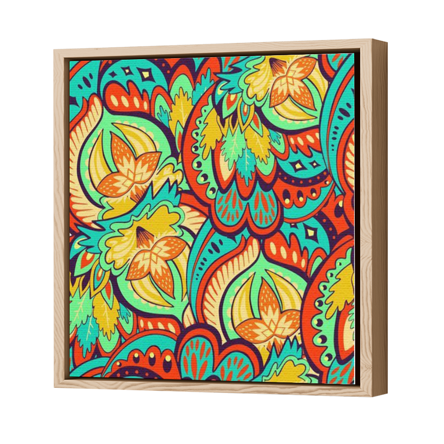 Thumbnail for Canvas - Wood Grain Floating Frame