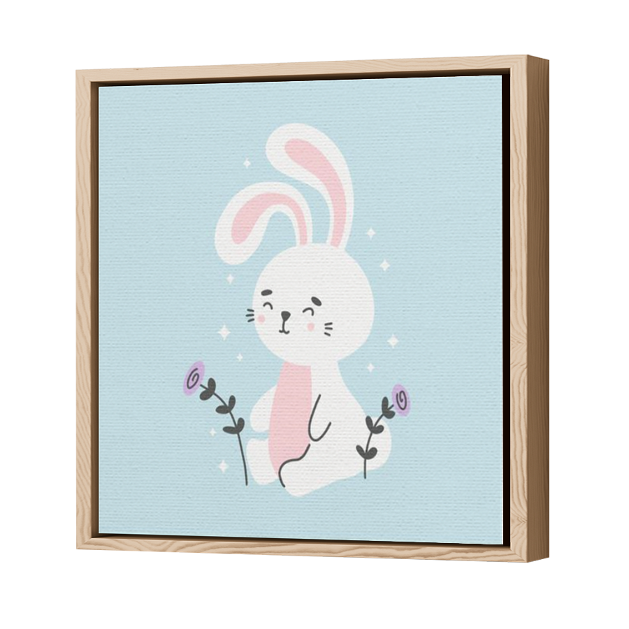 Thumbnail for Canvas - Wood Grain Floating Frame