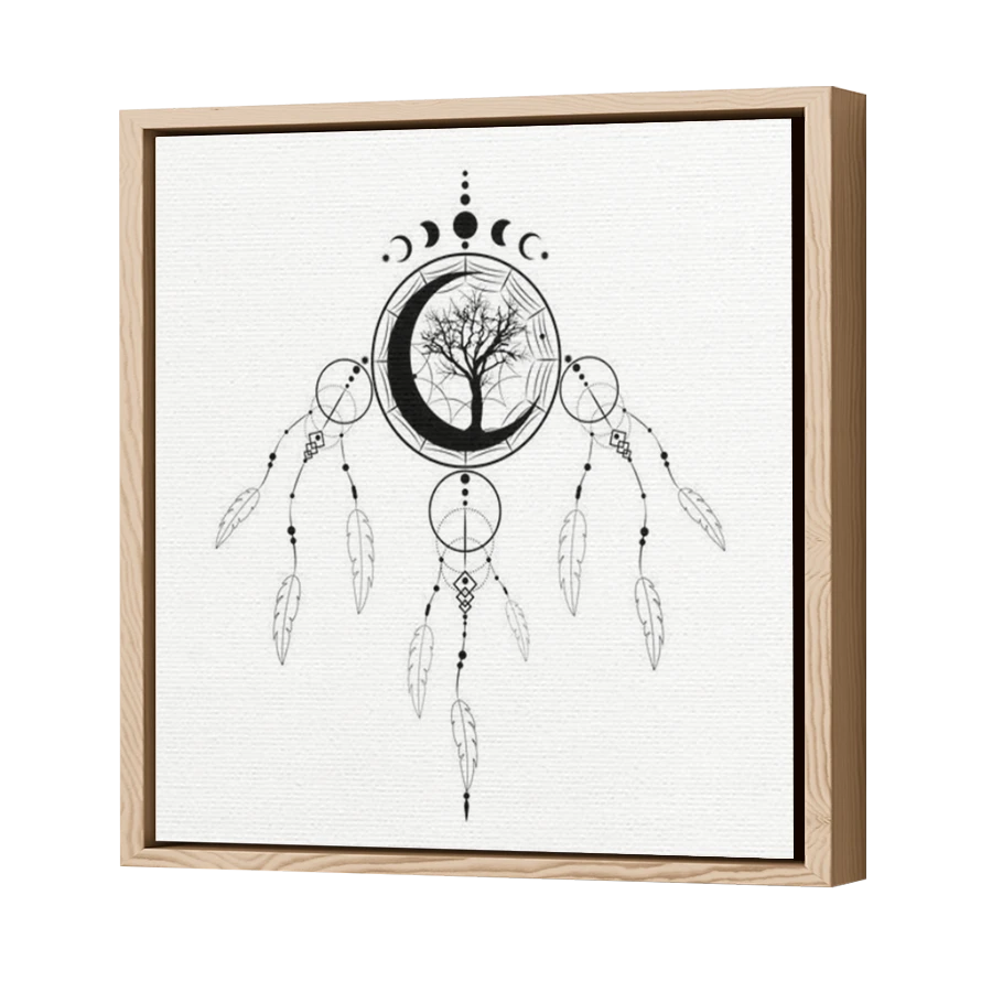 Thumbnail for Canvas - Wood Grain Floating Frame