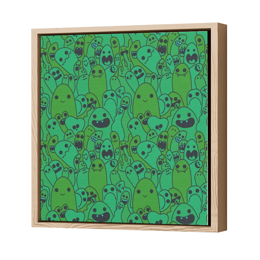 Thumbnail for Canvas - Wood Grain Floating Frame