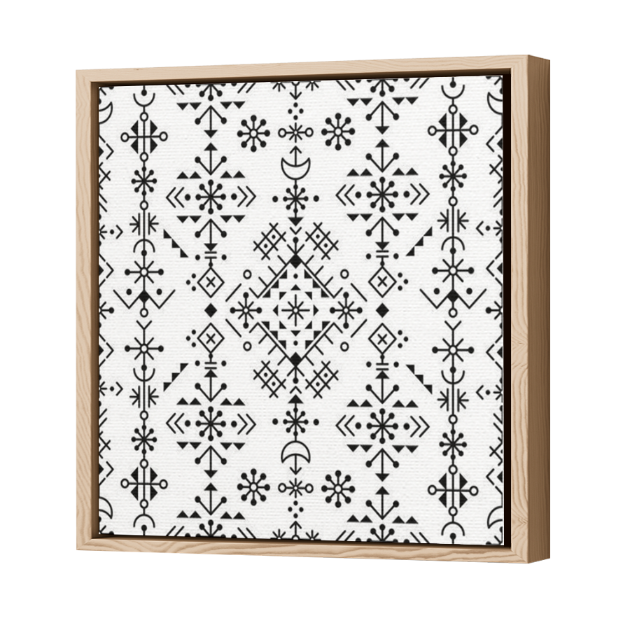 Thumbnail for Canvas - Wood Grain Floating Frame