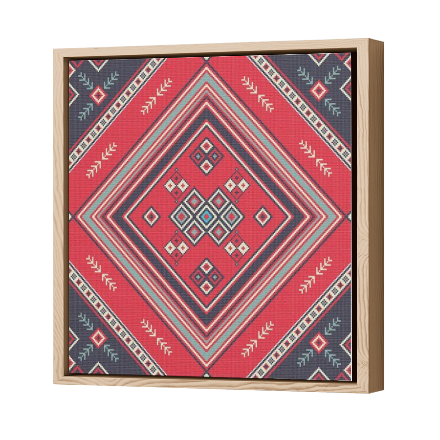 Thumbnail for Canvas - Wood Grain Floating Frame
