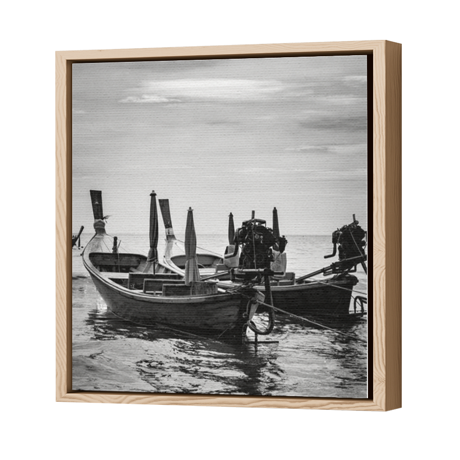 Thumbnail for Canvas - Wood Grain Floating Frame