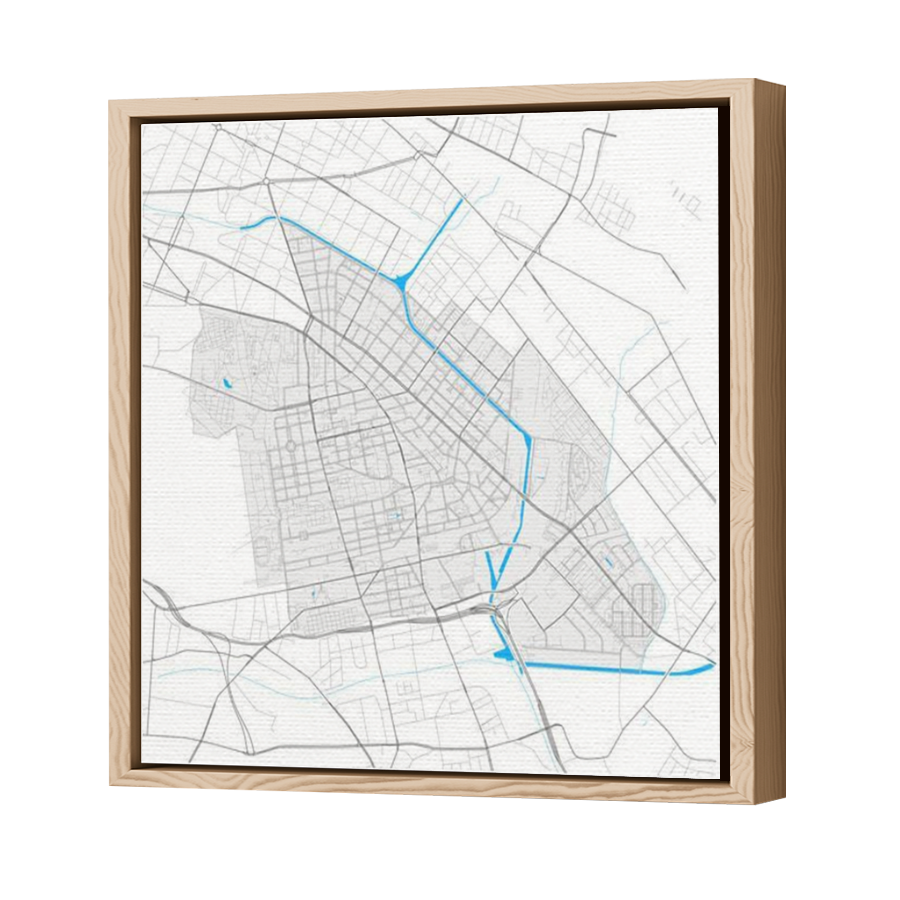 Thumbnail for Canvas - Wood Grain Floating Frame