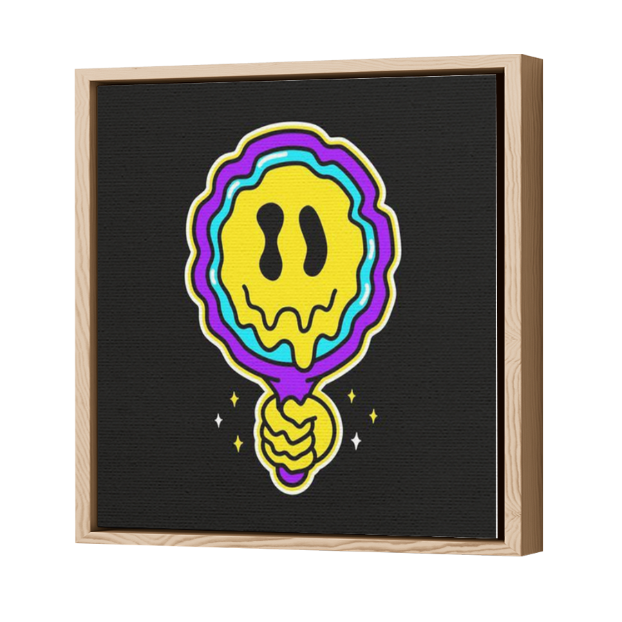 Thumbnail for Canvas - Wood Grain Floating Frame