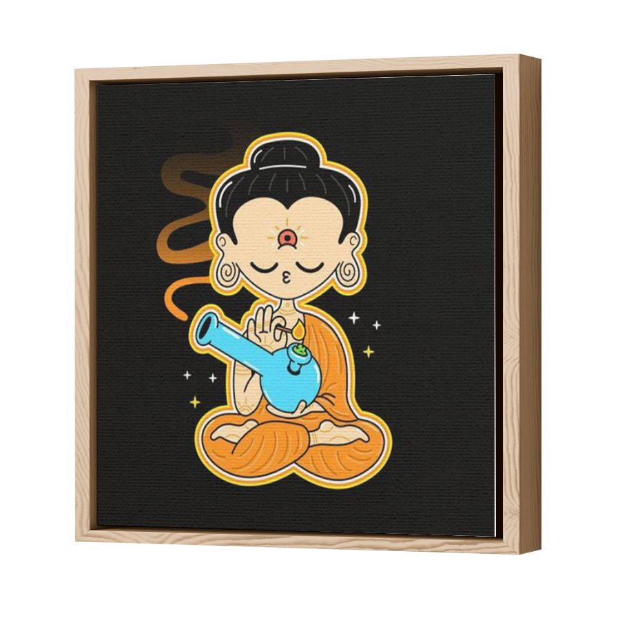 Thumbnail for Canvas - Wood Grain Floating Frame