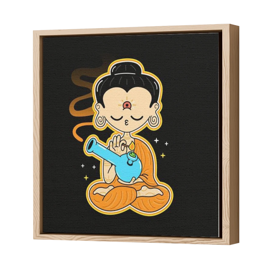 Thumbnail for Canvas - Wood Grain Floating Frame