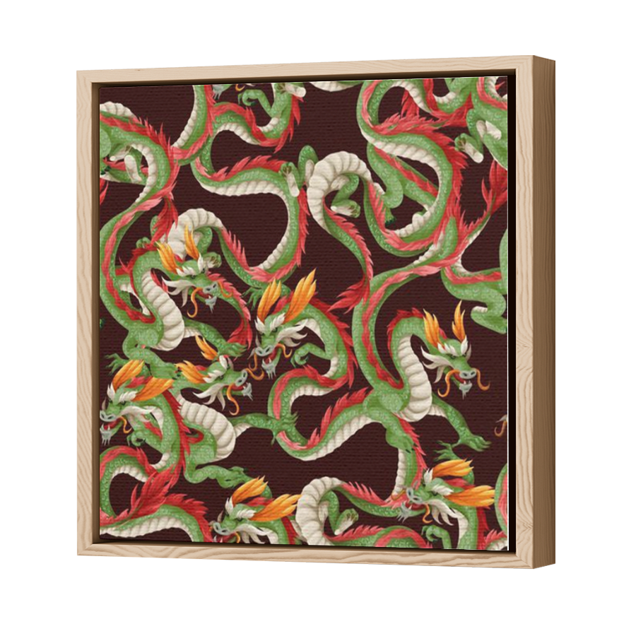 Thumbnail for Canvas - Wood Grain Floating Frame