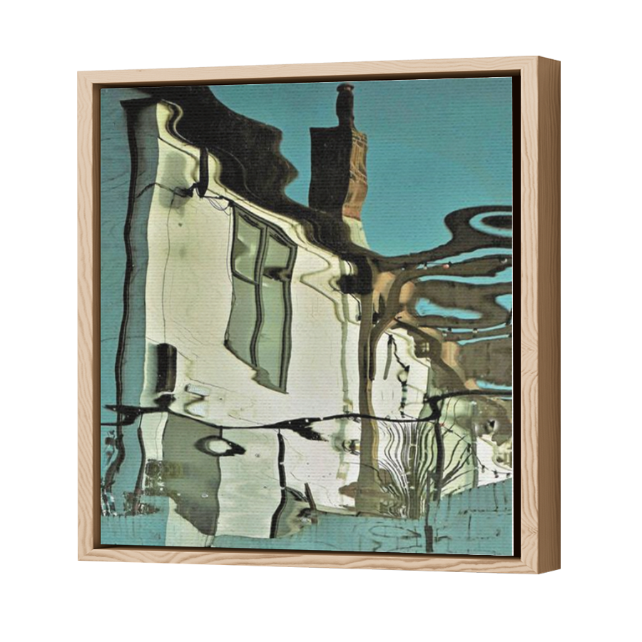 Thumbnail for Canvas - Wood Grain Floating Frame