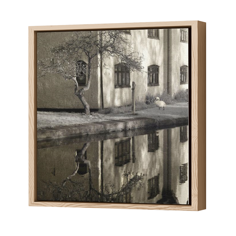 Thumbnail for Canvas - Wood Grain Floating Frame