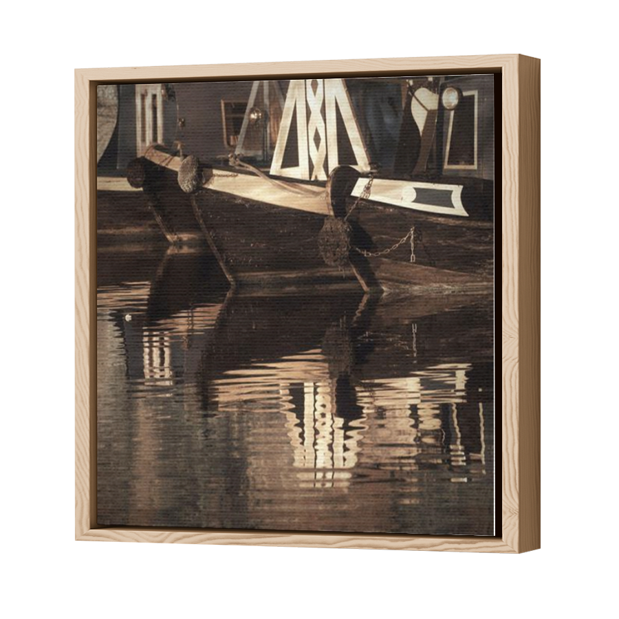 Thumbnail for Canvas - Wood Grain Floating Frame