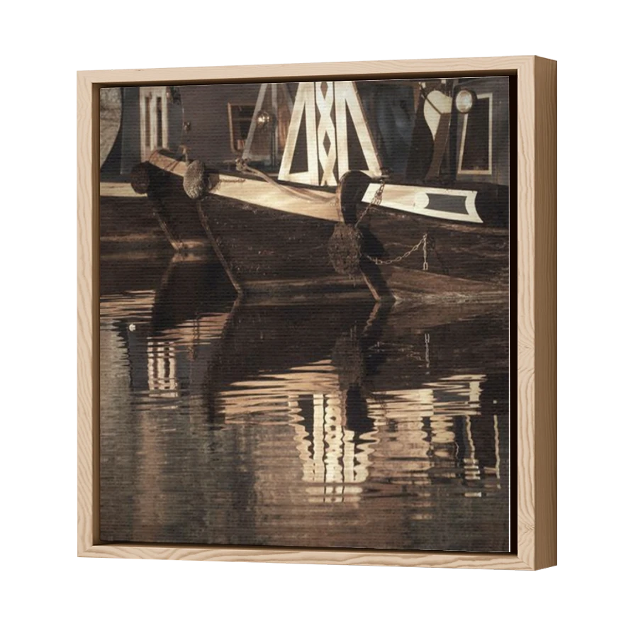 Thumbnail for Canvas - Wood Grain Floating Frame