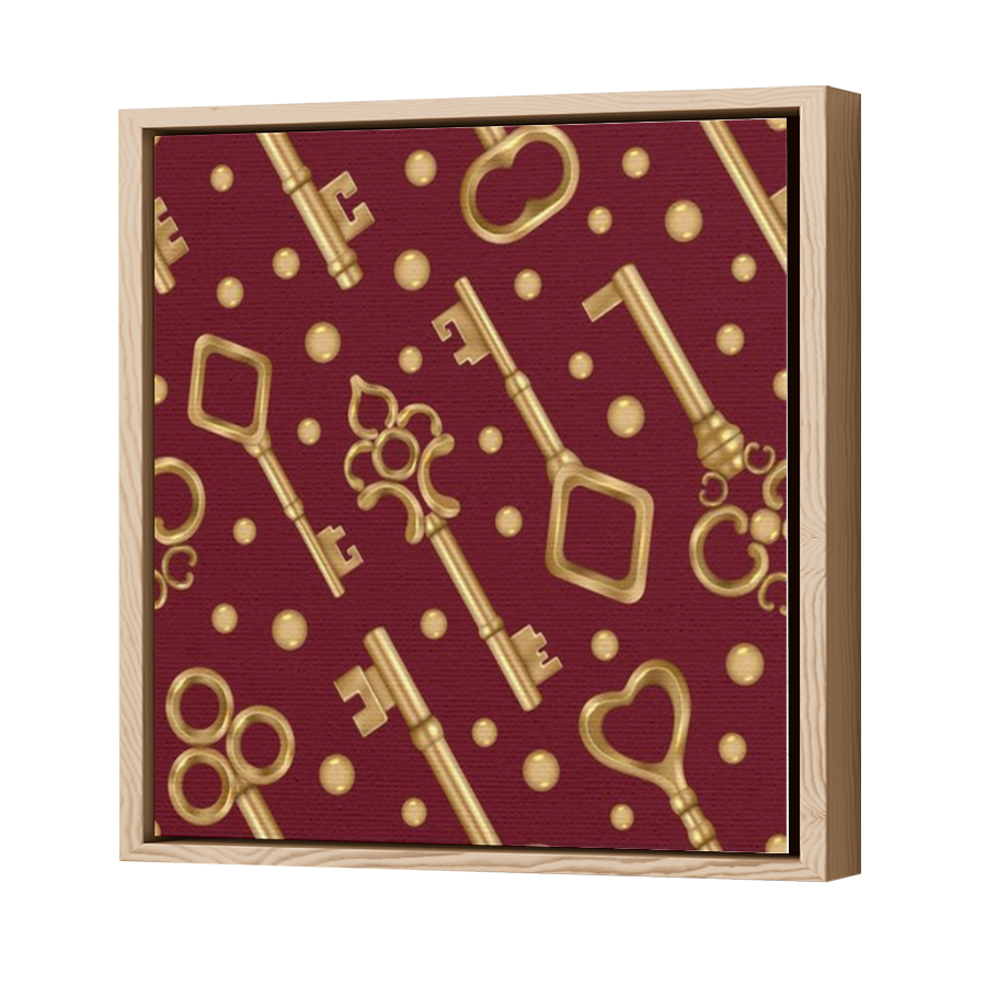 Thumbnail for Canvas - Wood Grain Floating Frame