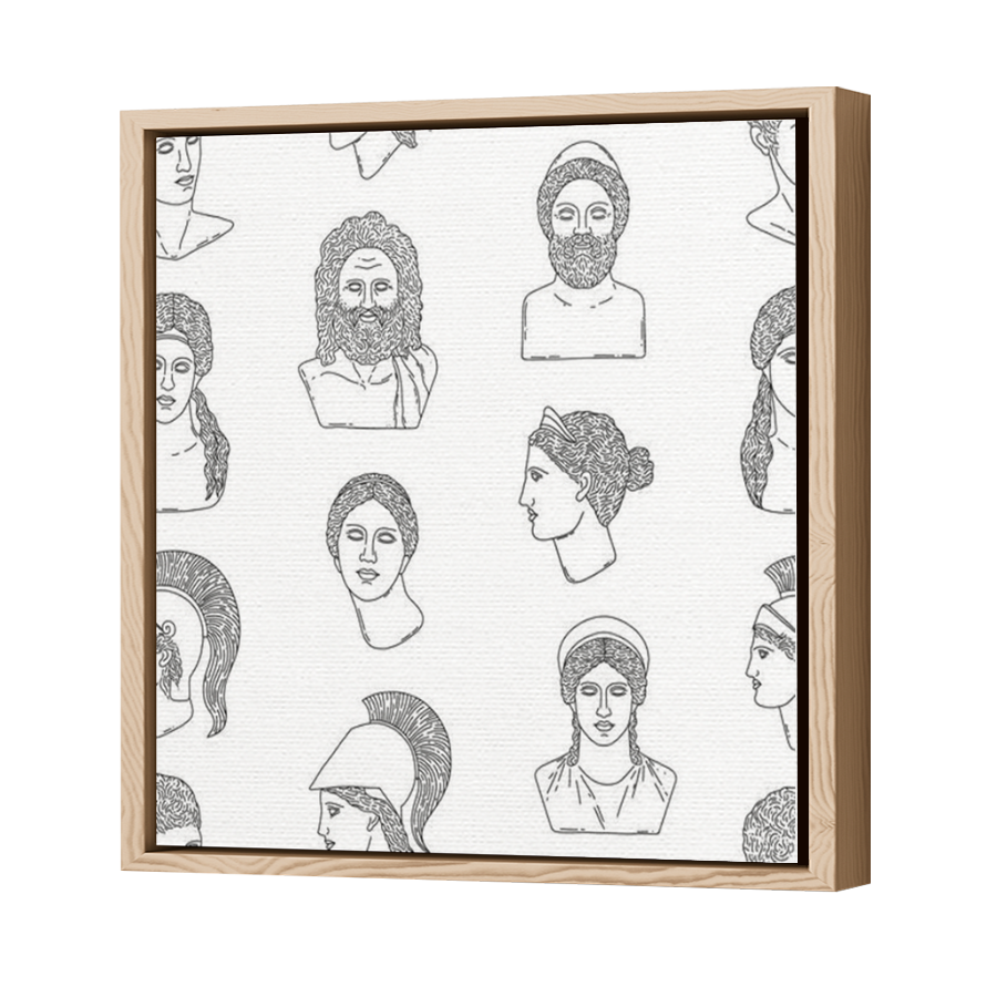 Thumbnail for Canvas - Wood Grain Floating Frame