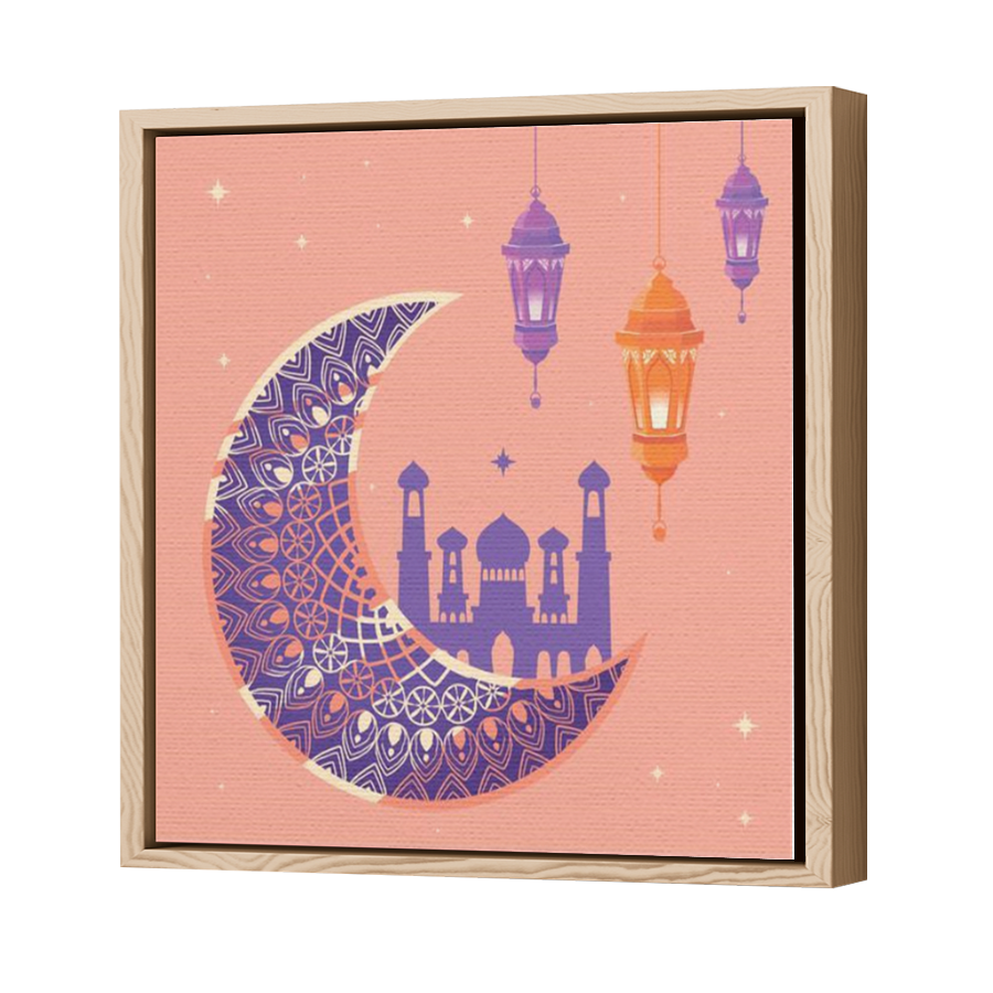 Thumbnail for Canvas - Wood Grain Floating Frame