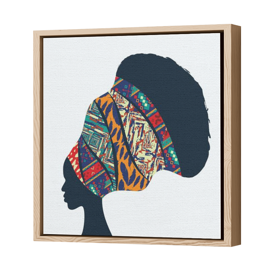 Thumbnail for Canvas - Wood Grain Floating Frame