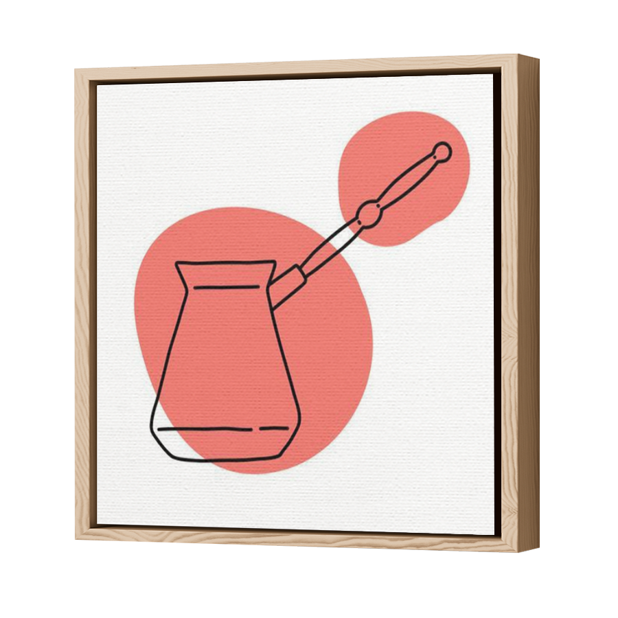 Thumbnail for Canvas - Wood Grain Floating Frame