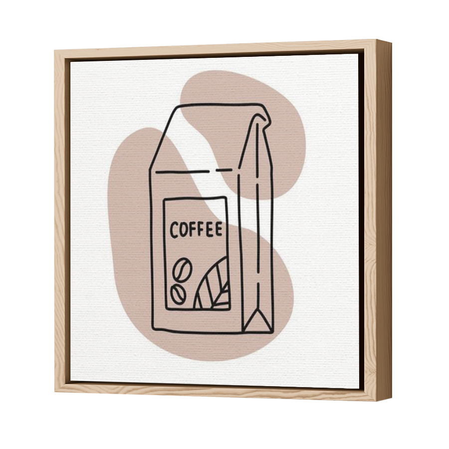 Thumbnail for Canvas - Wood Grain Floating Frame