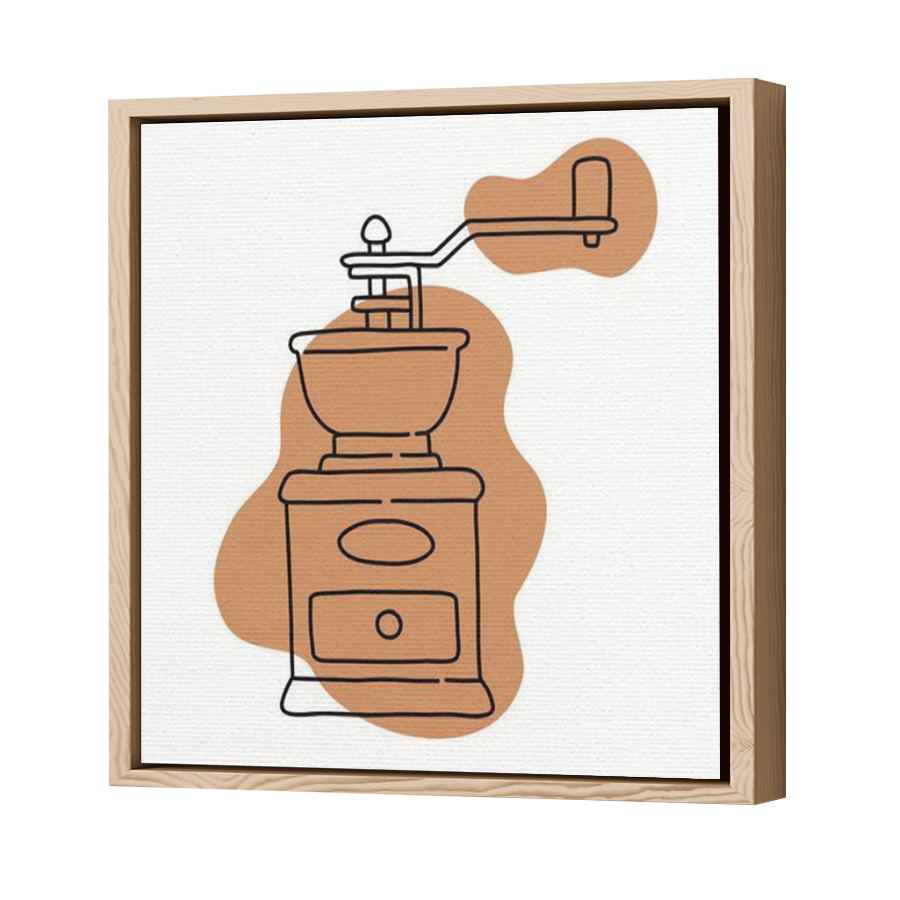 Thumbnail for Canvas - Wood Grain Floating Frame