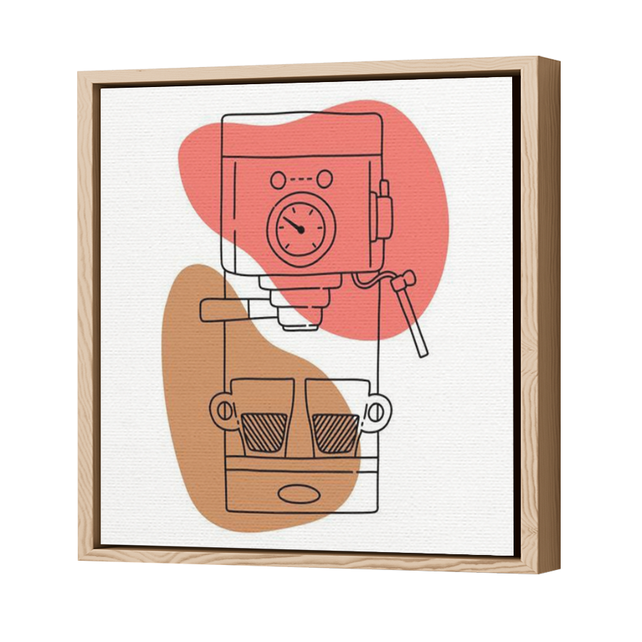 Thumbnail for Canvas - Wood Grain Floating Frame