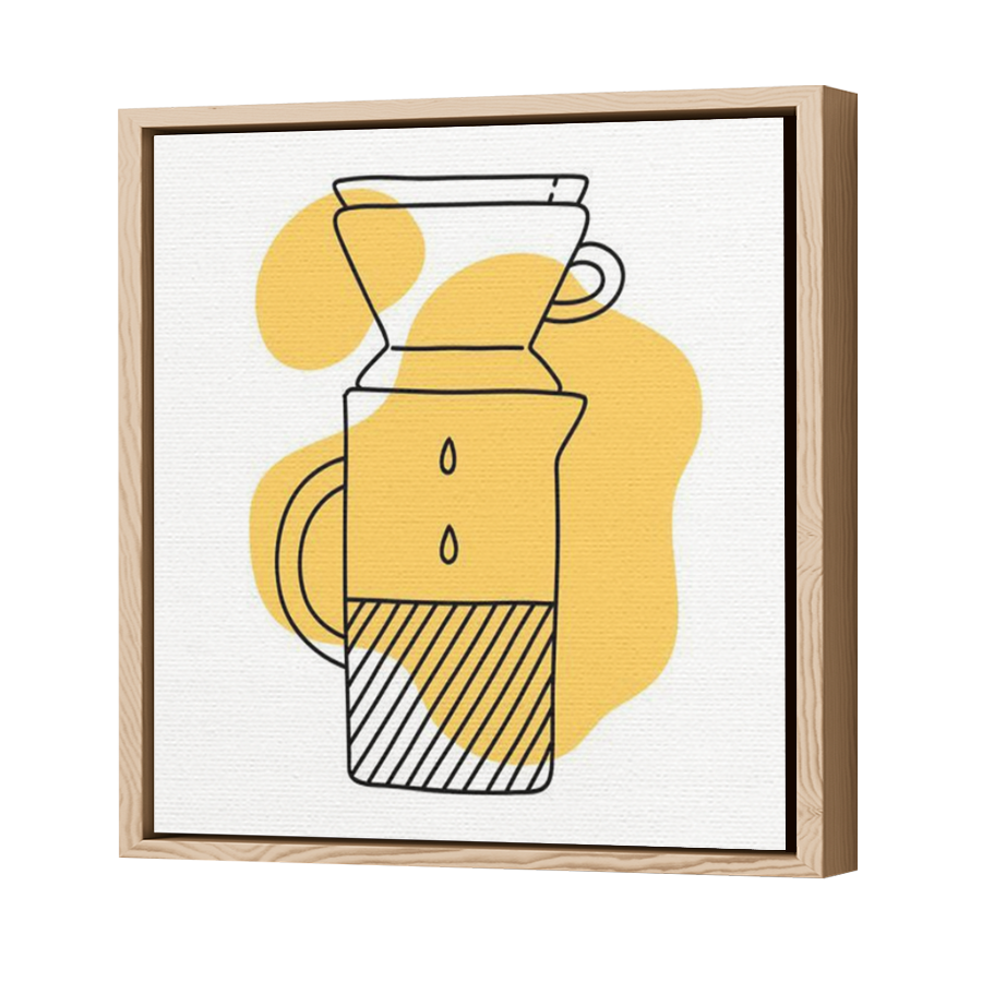 Thumbnail for Canvas - Wood Grain Floating Frame