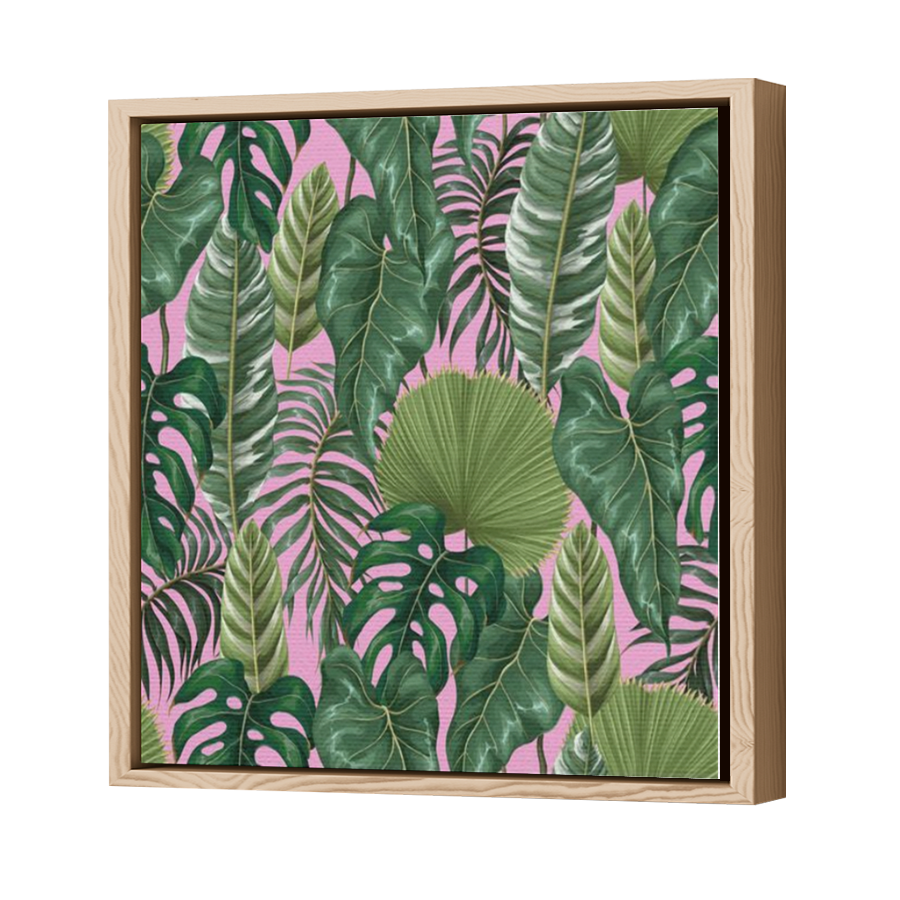 Thumbnail for Canvas - Wood Grain Floating Frame