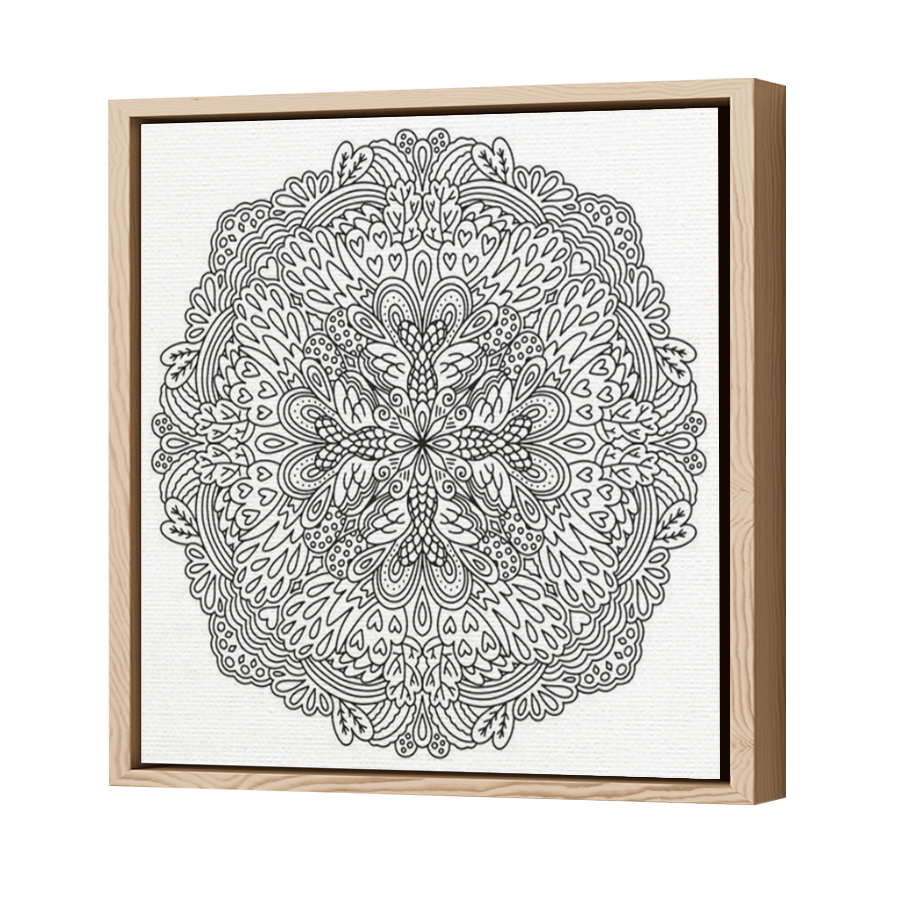 Thumbnail for Canvas - Wood Grain Floating Frame