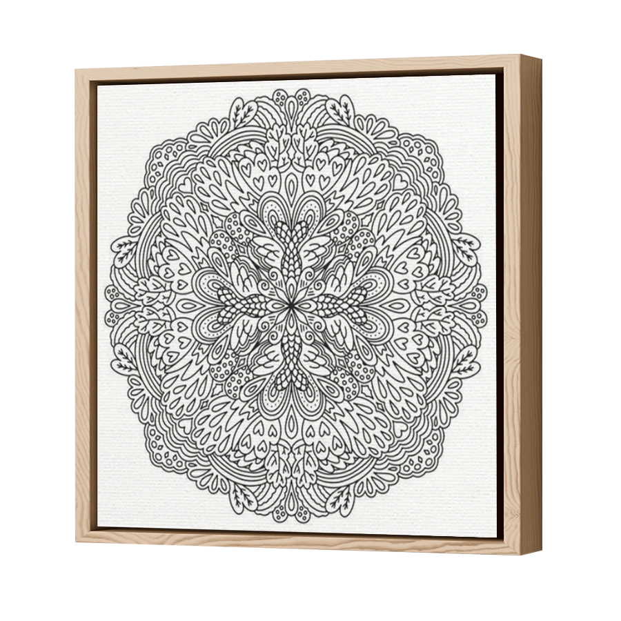 Thumbnail for Canvas - Wood Grain Floating Frame
