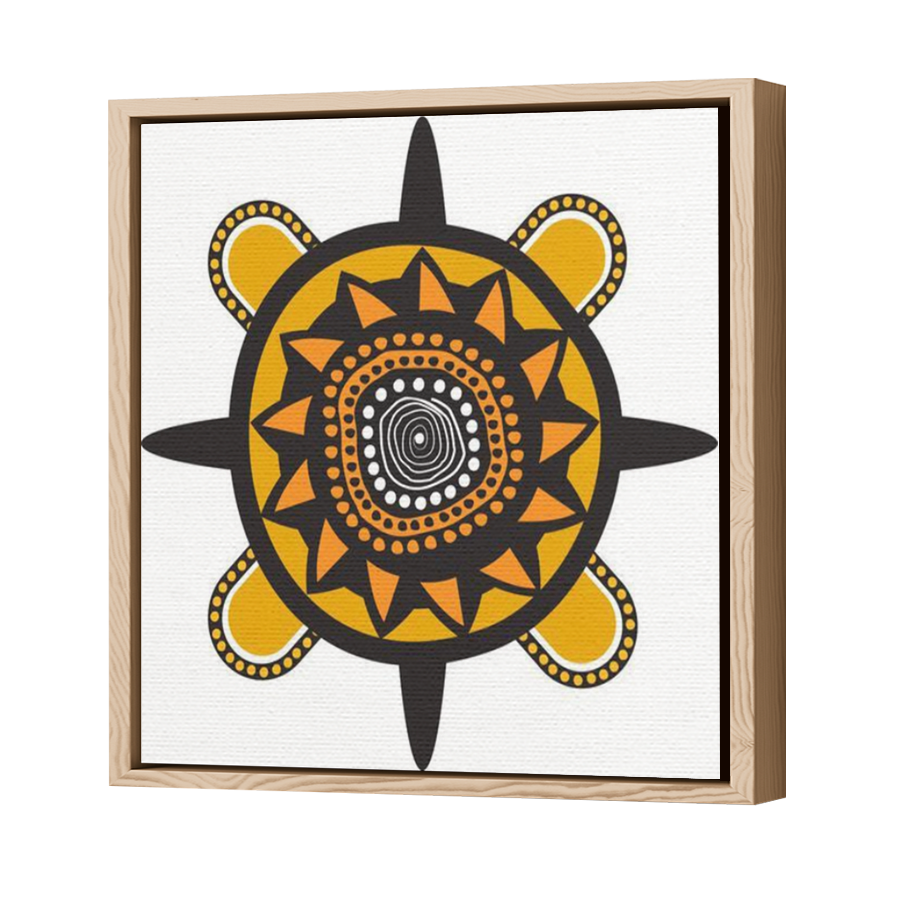 Thumbnail for Canvas - Wood Grain Floating Frame