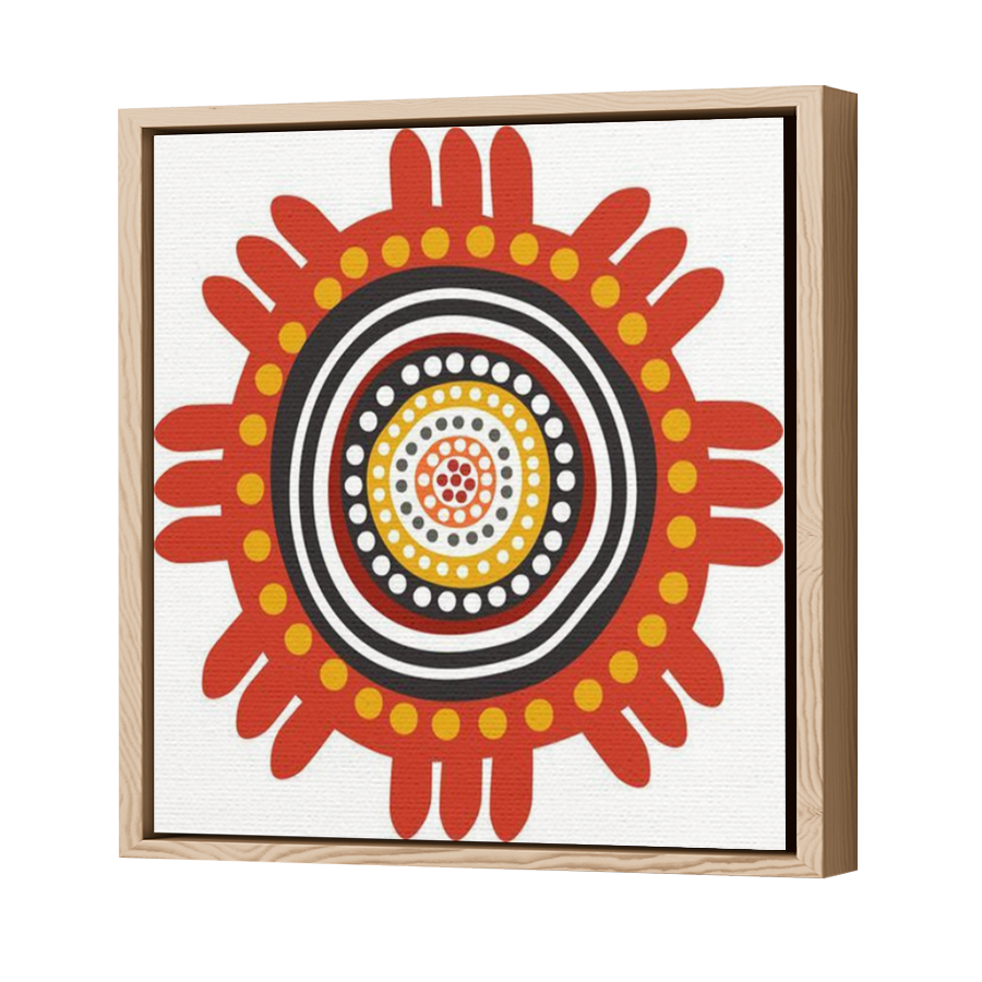 Thumbnail for Canvas - Wood Grain Floating Frame