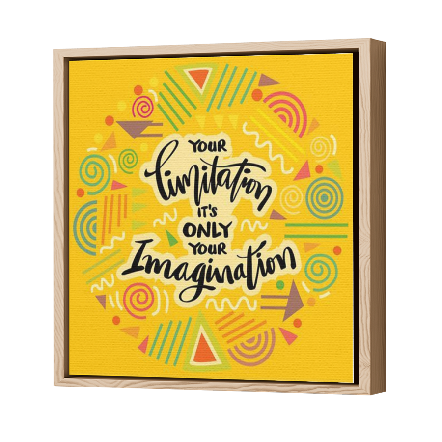 Thumbnail for Canvas - Wood Grain Floating Frame