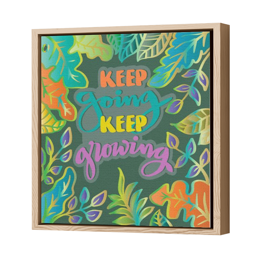 Thumbnail for Canvas - Wood Grain Floating Frame