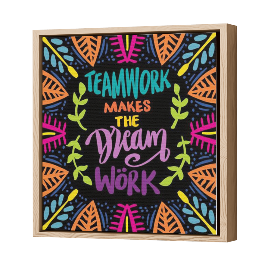 Thumbnail for Canvas - Wood Grain Floating Frame