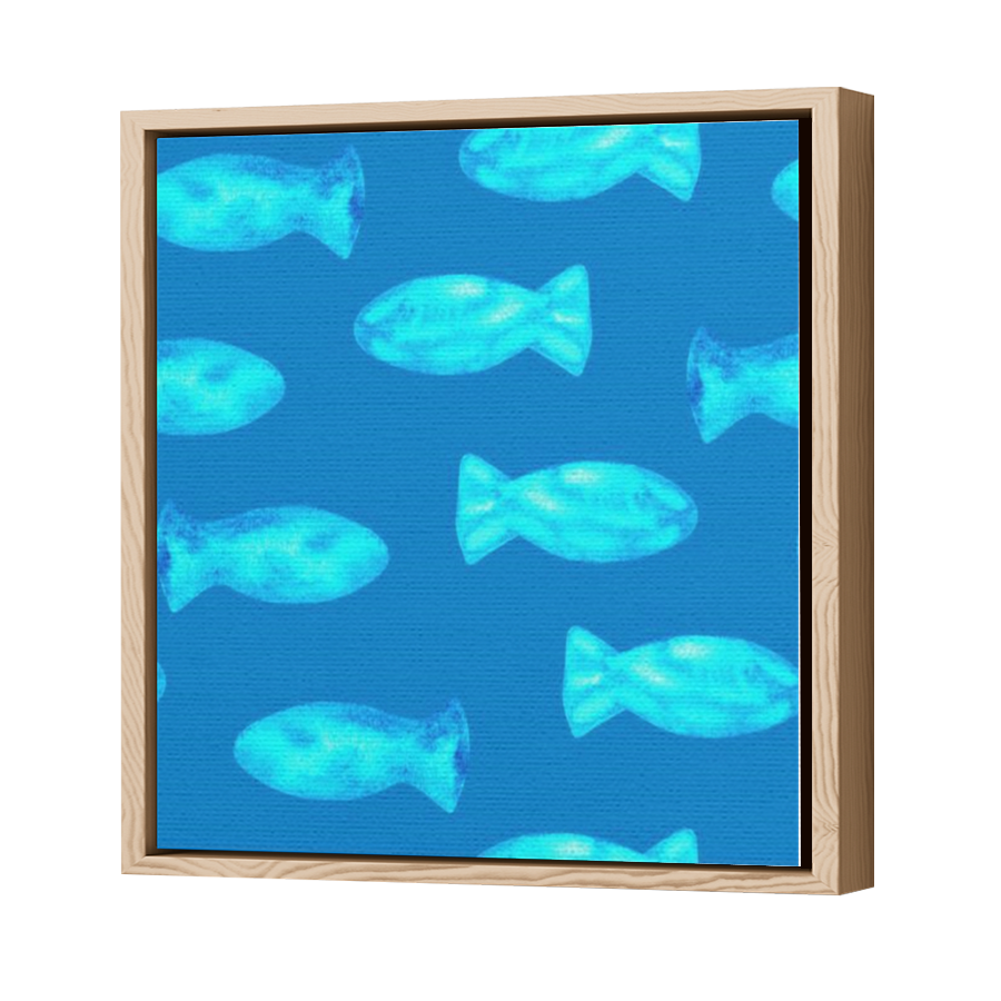 Thumbnail for Canvas - Wood Grain Floating Frame