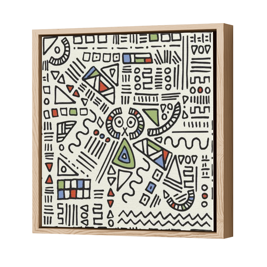 Thumbnail for Canvas - Wood Grain Floating Frame